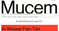 Desktop Screenshot of mucem.org